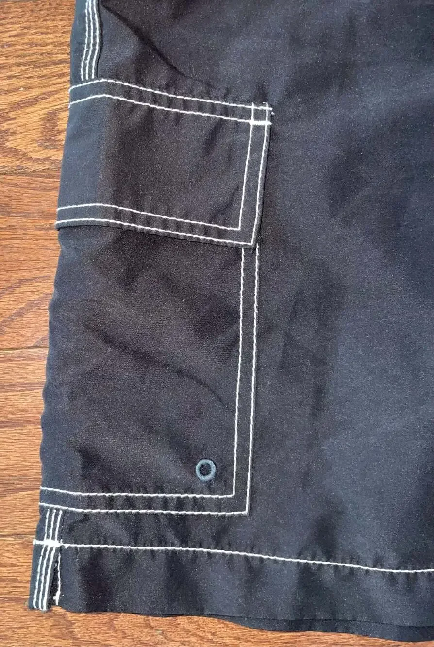 Tommy Bahama Black Swim Trunks Board Shorts XXL Surf Beach